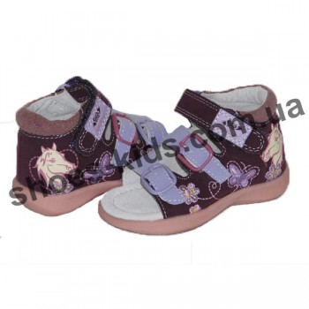 Детские ортопедические босоножки  SUPER GEAR A8738 (фиолет)